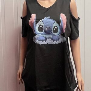 women's cold shoulder top & shorts