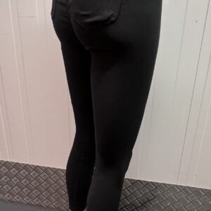 female stretch jean pencil trousers – high waist (black)