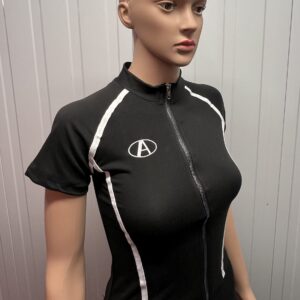 women’s zipper crop top